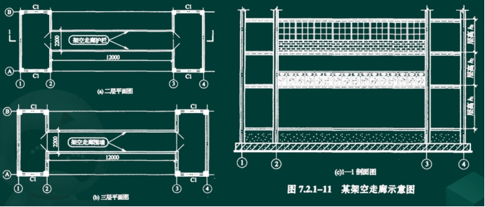 44為某工程框架結構建築物某層現澆混凝土及鋼筋混凝土柱樑板結構圖